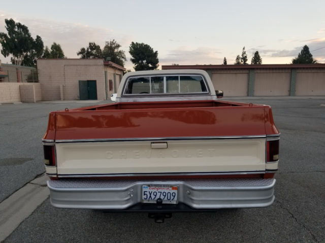 1976 Orange Chevrolet C-10 Standard Cab Pickup
