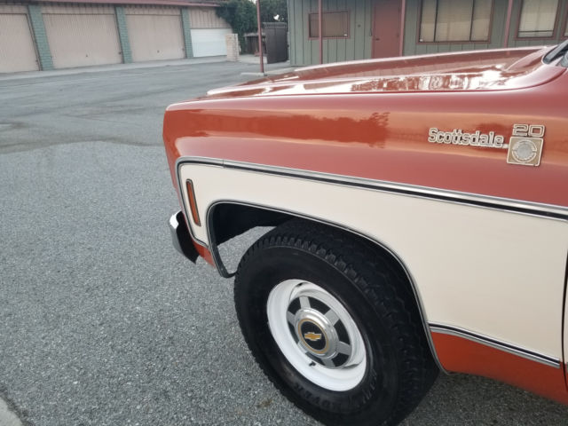 1976 Orange Chevrolet C-10 Standard Cab Pickup