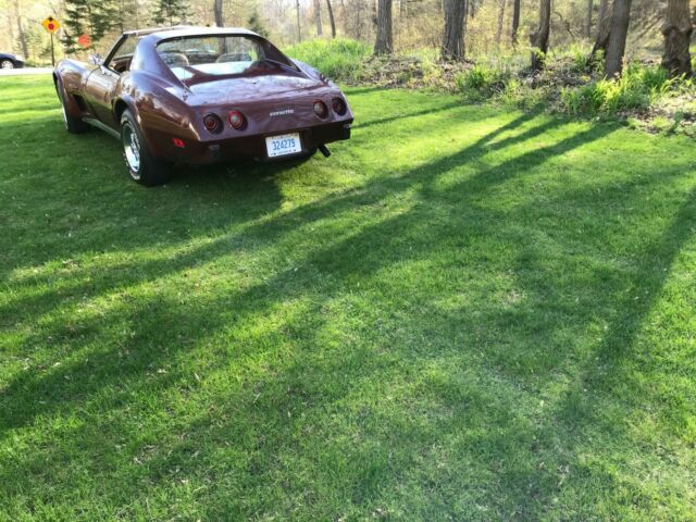1976 Burgundy Chevrolet Corvette