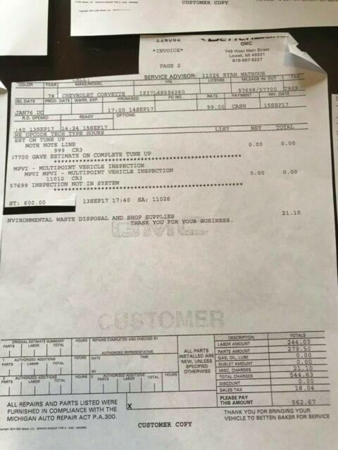 1976 Burgundy Chevrolet Corvette