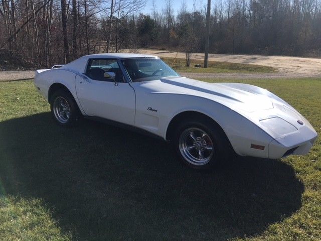 1976 White Chevrolet Corvette Coupe