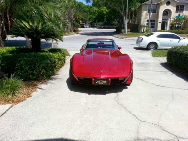 1976 Burgundy Chevrolet Corvette Coupe