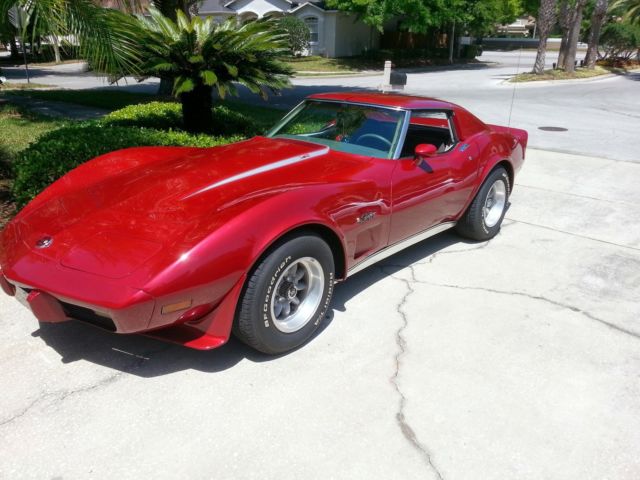 1976 Burgundy Chevrolet Corvette Coupe