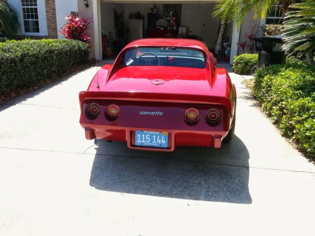 1976 Burgundy Chevrolet Corvette Coupe
