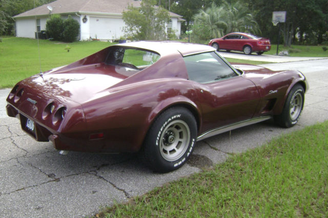 1976 Burgundy Chevrolet Corvette Coupe
