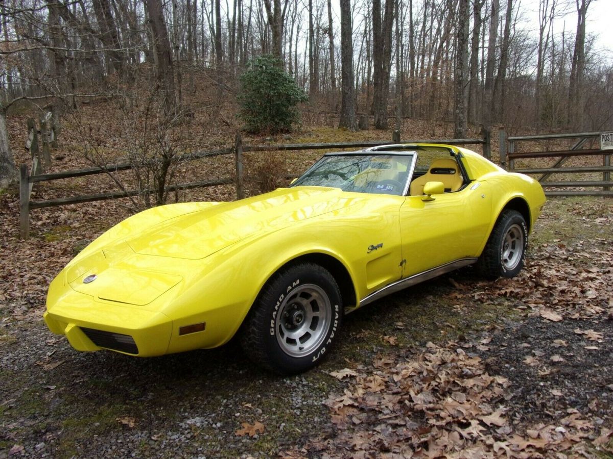 1976 Yellow Chevrolet Corvette Coupe