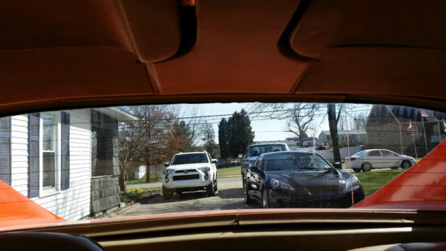 1976 Orange Chevrolet Corvette Coupe