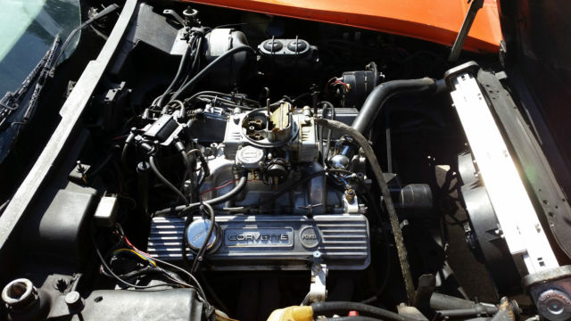 1976 Orange Chevrolet Corvette Coupe