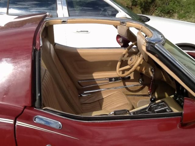 1976 Burgundy Chevrolet Corvette Coupe