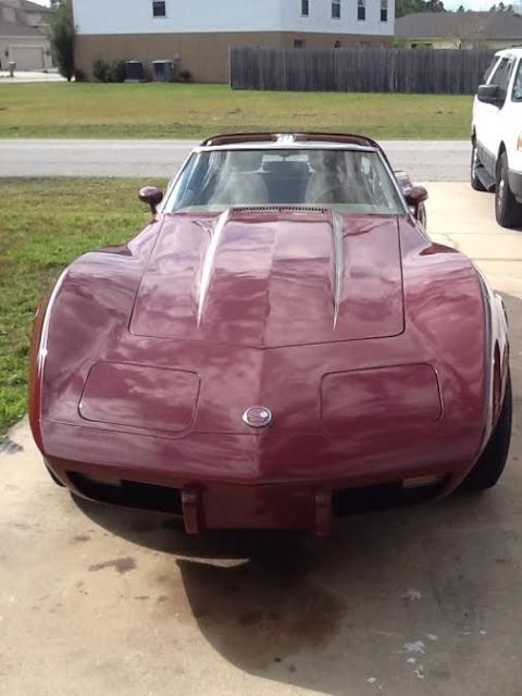 1976 Burgundy Chevrolet Corvette Coupe