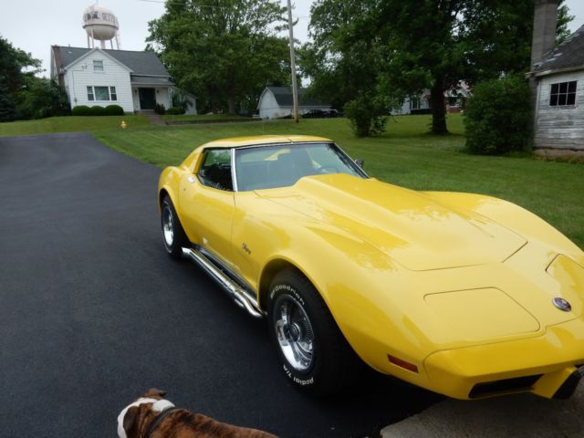 1976 Yellow Chevrolet Corvette Coupe