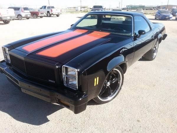 1976 Black Chevrolet El Camino