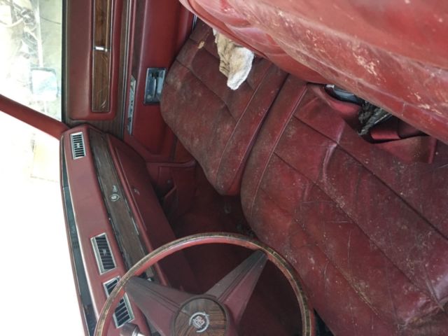1976 Red Cadillac Eldorado Convertible