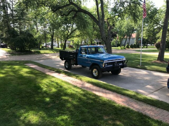 1976 Blue Ford F-250 Standard Cab Pickup