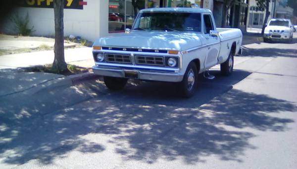 1976 sky blue Ford F-250