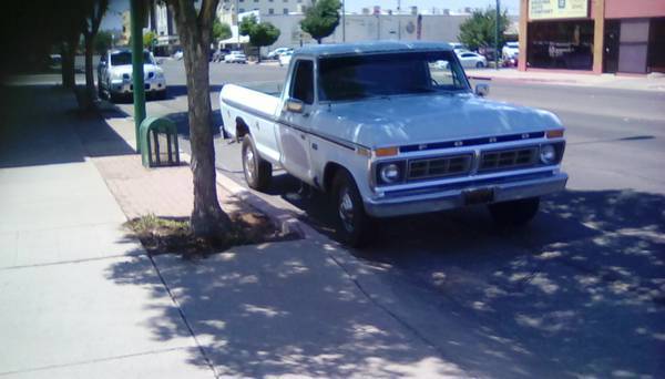 1976 sky blue Ford F-250