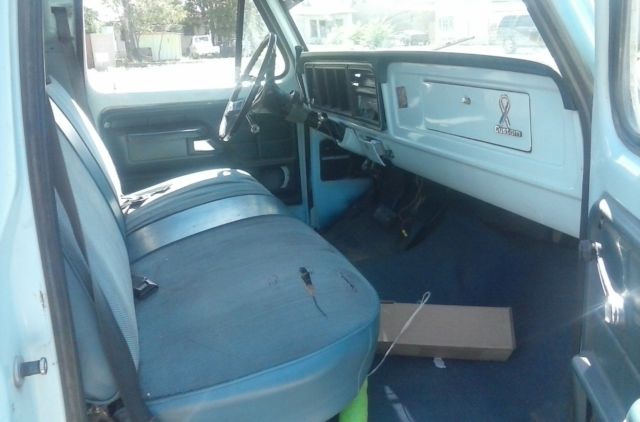 1976 sky blue Ford F-250