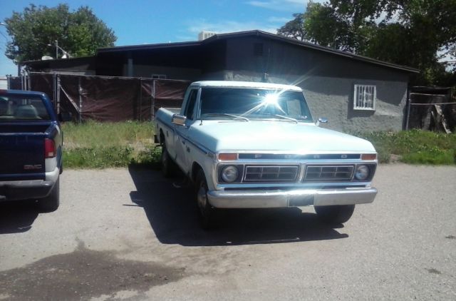 1976 sky blue Ford F-250