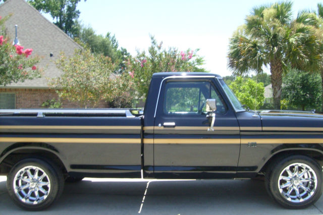 1976 Black Ford F-100 Long Wheel Base