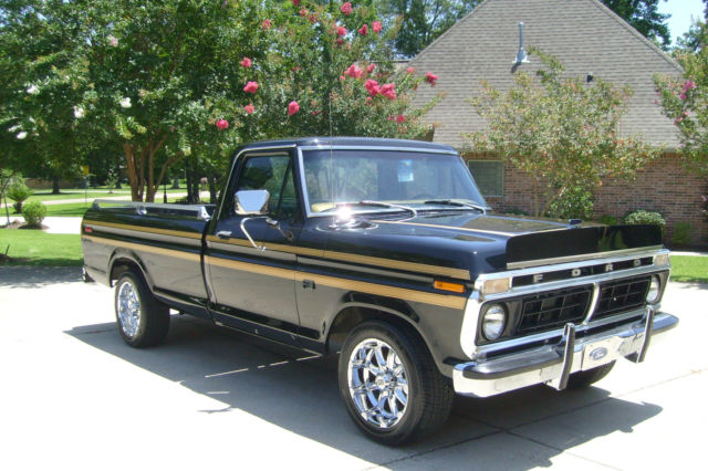 1976 Black Ford F-100 Long Wheel Base