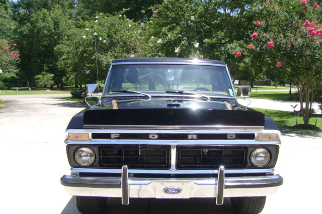 1976 Black Ford F-100 Long Wheel Base