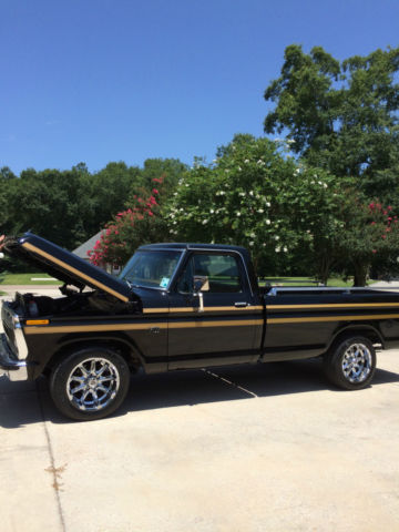 1976 Black Ford F-100 Long Wheel Base