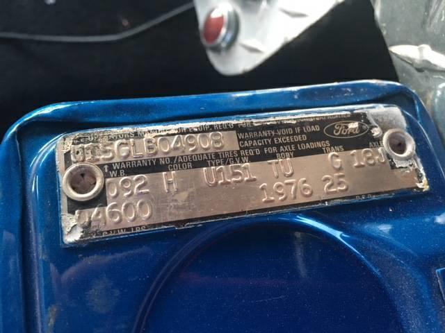 1976 Blue Ford Bronco --