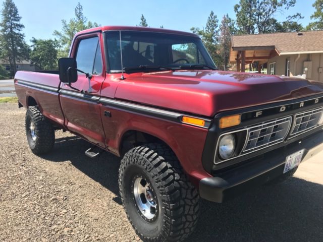 1976 Red Ford F-100 Pickup