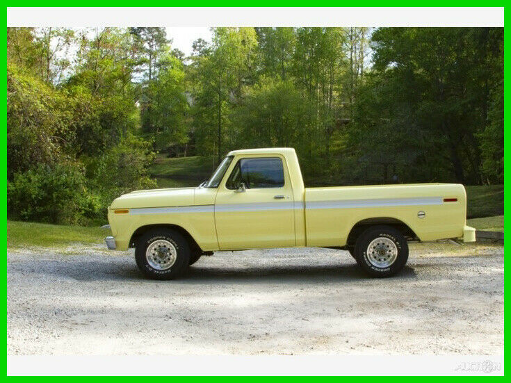 1976 Yellow Ford F-100 Pickup Truck