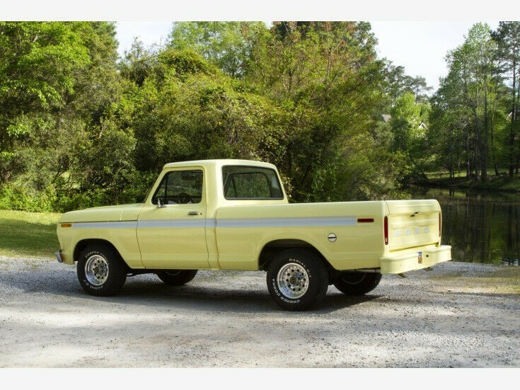 1976 Yellow Ford F-100 Pickup Truck
