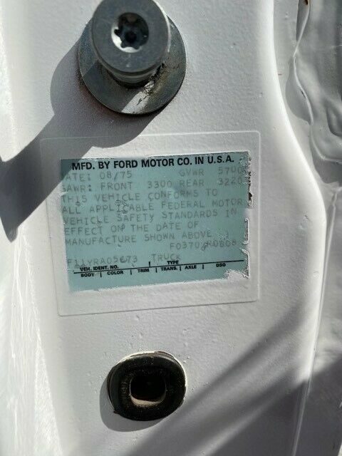 1976 Black Ford F-100 Pickup Truck