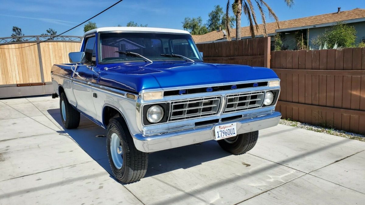 1976 Black Ford F-100 Pickup Truck