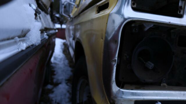 1976 Yellow Ford F-250 Crew Cab Pickup