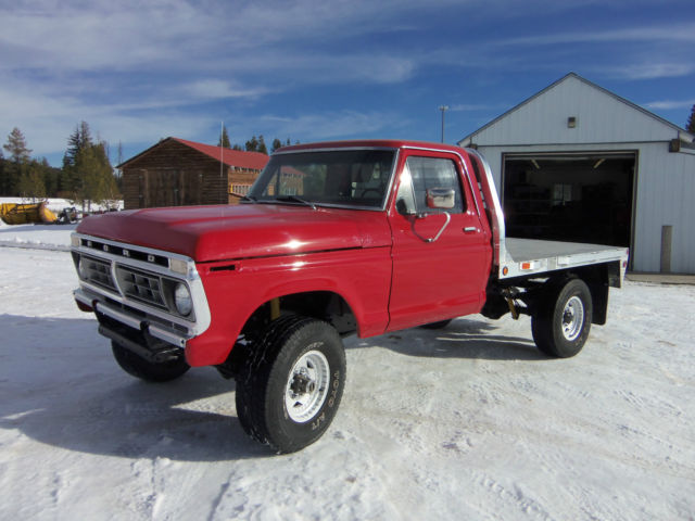 1976 Red Ford F-250 Crew Cab Pickup