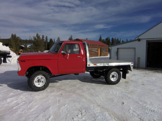 1976 Red Ford F-250 Crew Cab Pickup