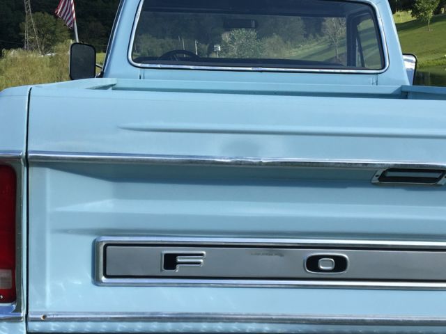 1976 Cornflower Blue and White Ford F-250 Standard Cab Pickup