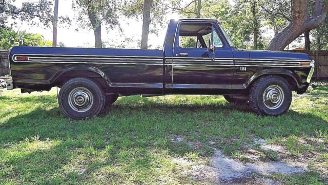 1976 Black Ford F-250 Standard Cab Pickup