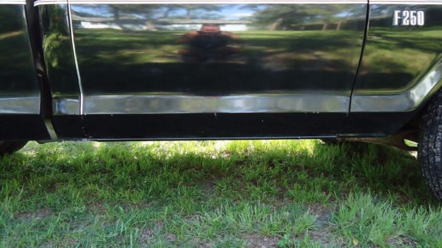 1976 Black Ford F-250 Standard Cab Pickup