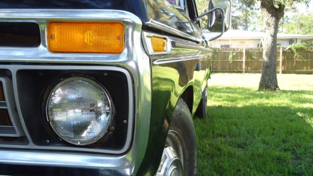 1976 Black Ford F-250 Standard Cab Pickup