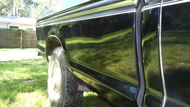 1976 Black Ford F-250 Standard Cab Pickup