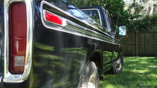 1976 Black Ford F-250 Standard Cab Pickup