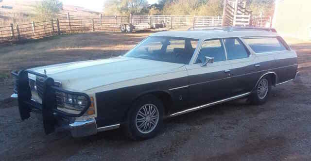 1976 Cream / Flat Black Ford LTD Wagon