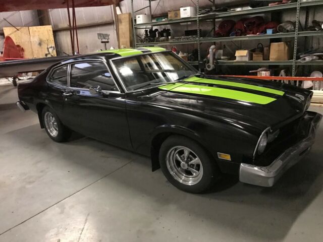 1976 Black Ford Maverick Coupe