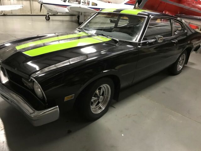 1976 Black Ford Maverick Coupe