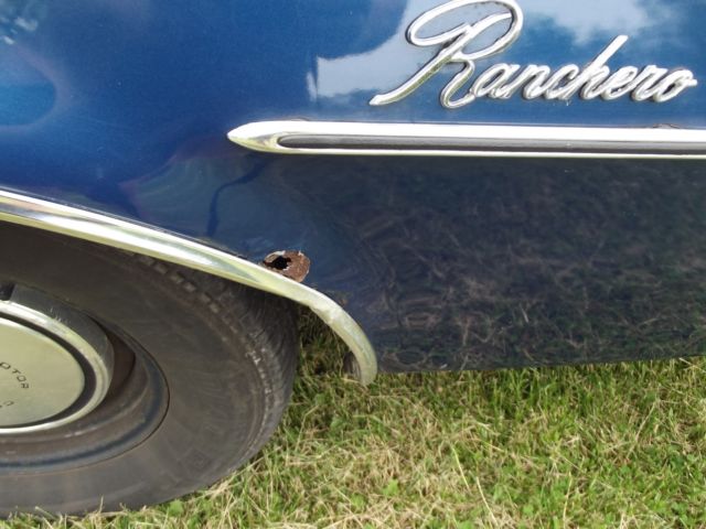 1976 Blue Ford Ranchero Standard Cab Pickup