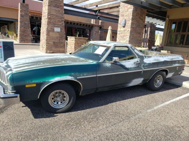 1976 Green Ford Ranchero Crew Cab Pickup