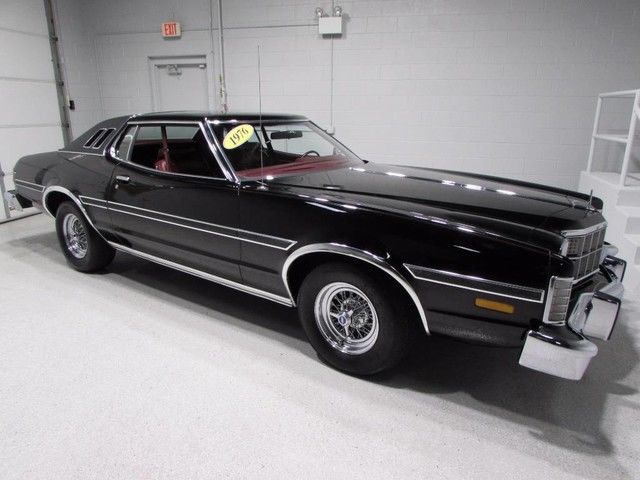 1976 Black Ford Torino Coupe