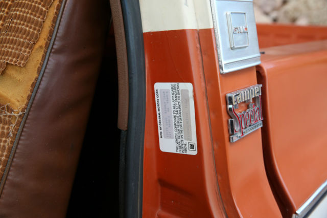 1976 Orange GMC Sierra 2500 Pick Up