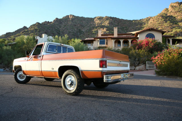 1976 Orange GMC Sierra 2500 Pick Up