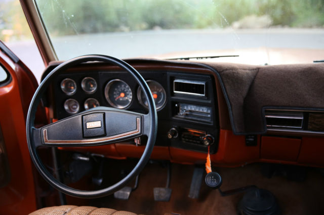 1976 Orange GMC Sierra 2500 Pick Up